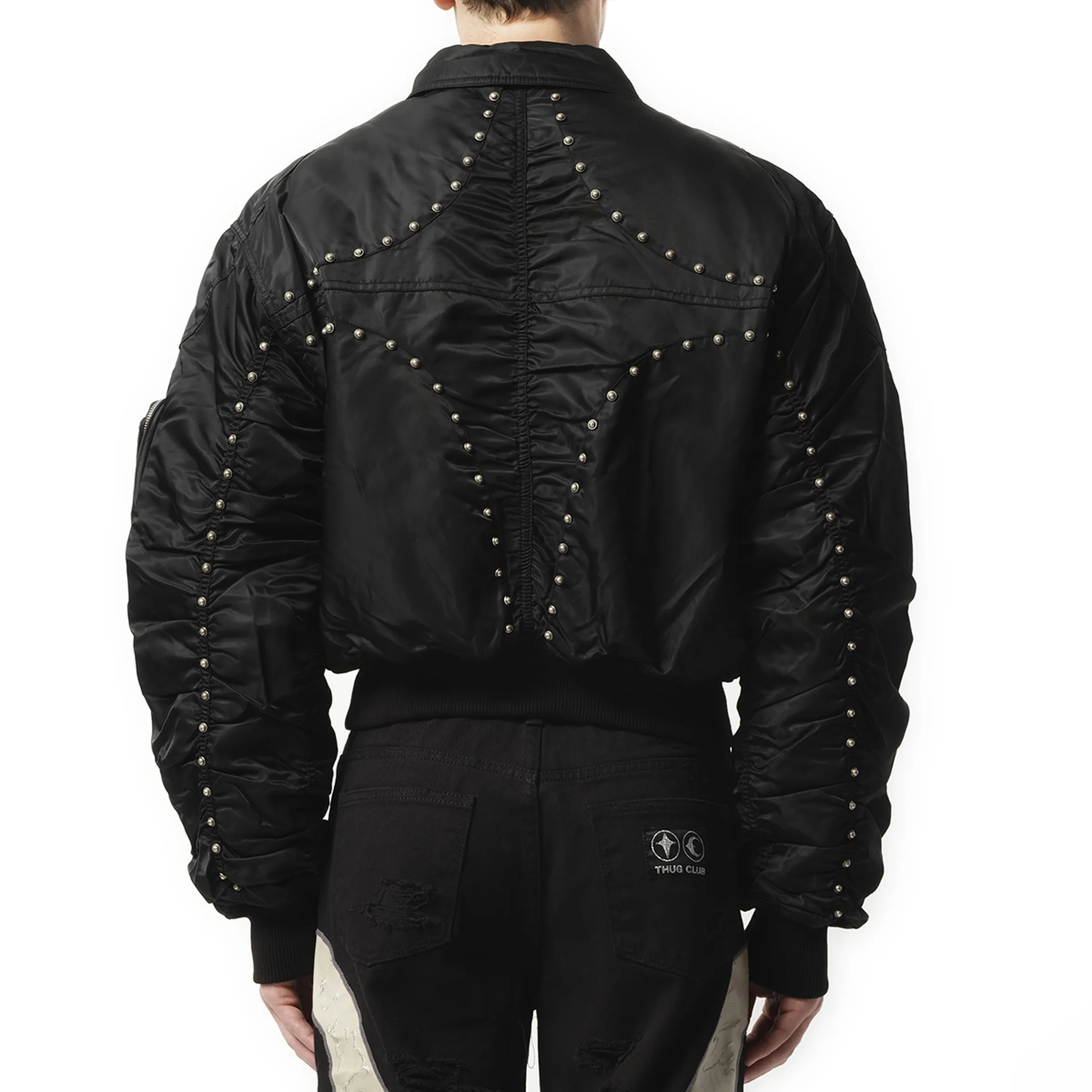 a bird wants to fly high Jacket in Black