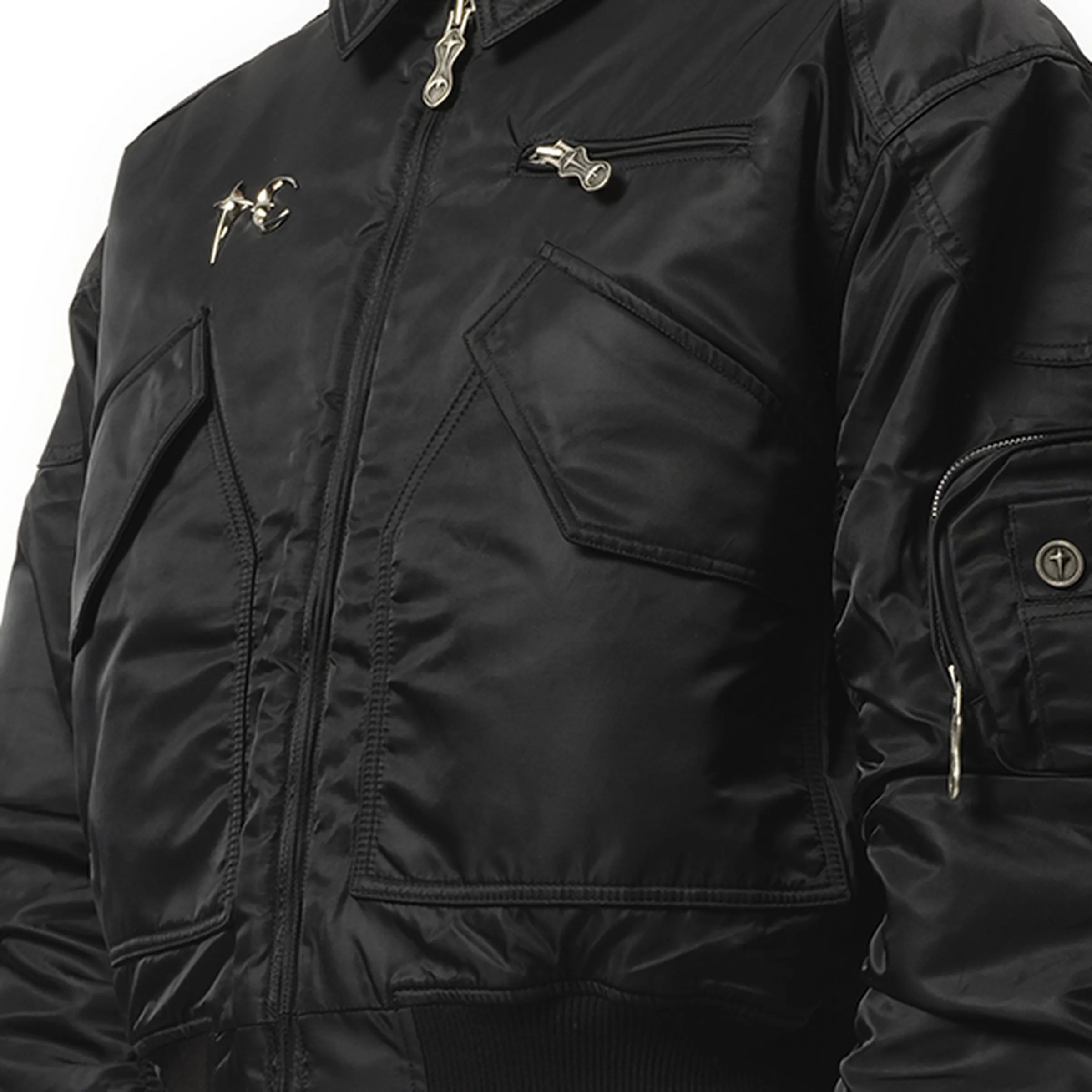 a bird wants to fly high Jacket in Black