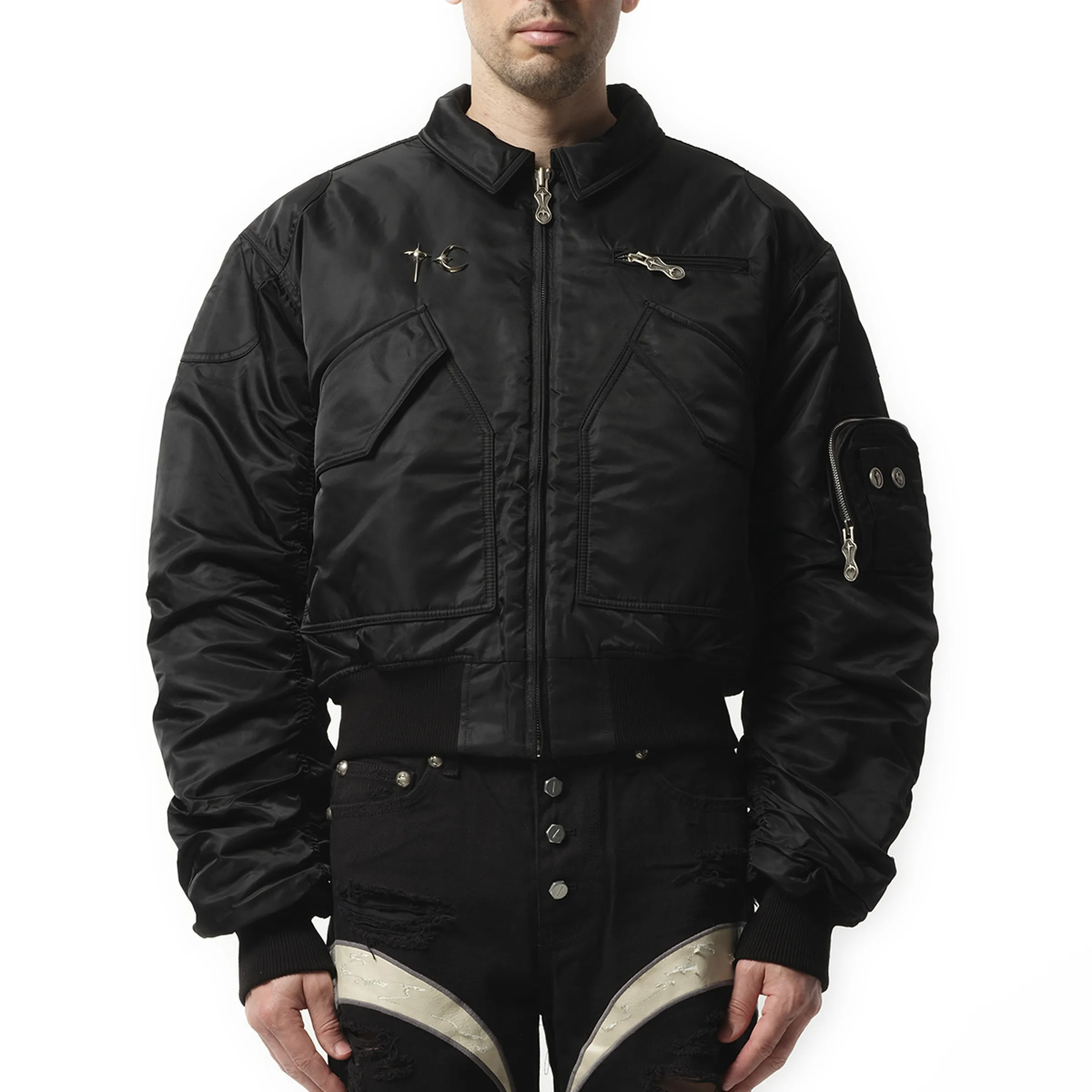 a bird wants to fly high Jacket in Black