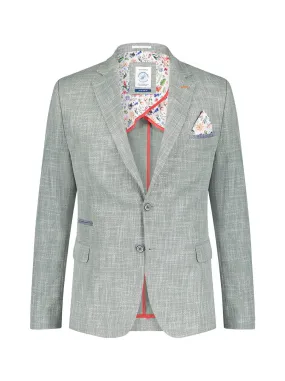 A Fish Named Fred - Melange Structure Jacket in Green