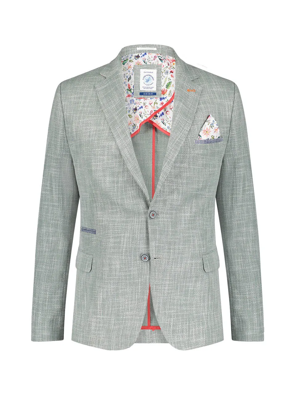 A Fish Named Fred - Melange Structure Jacket in Green