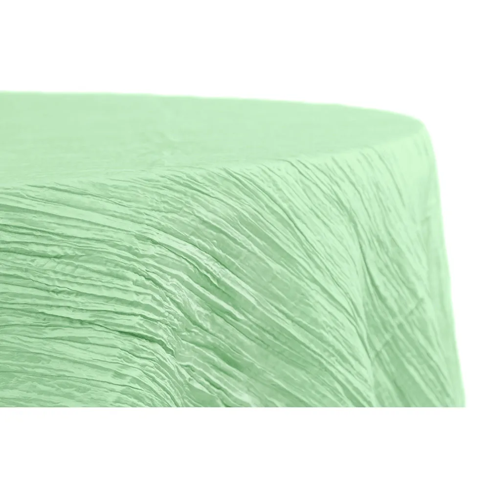 Accordion Crinkle Taffeta 132" Round Tablecloth - Alpha Cotton