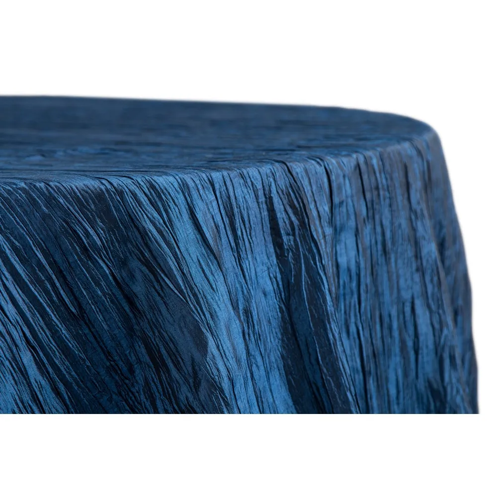 Accordion Crinkle Taffeta 132" Round Tablecloth - Alpha Cotton