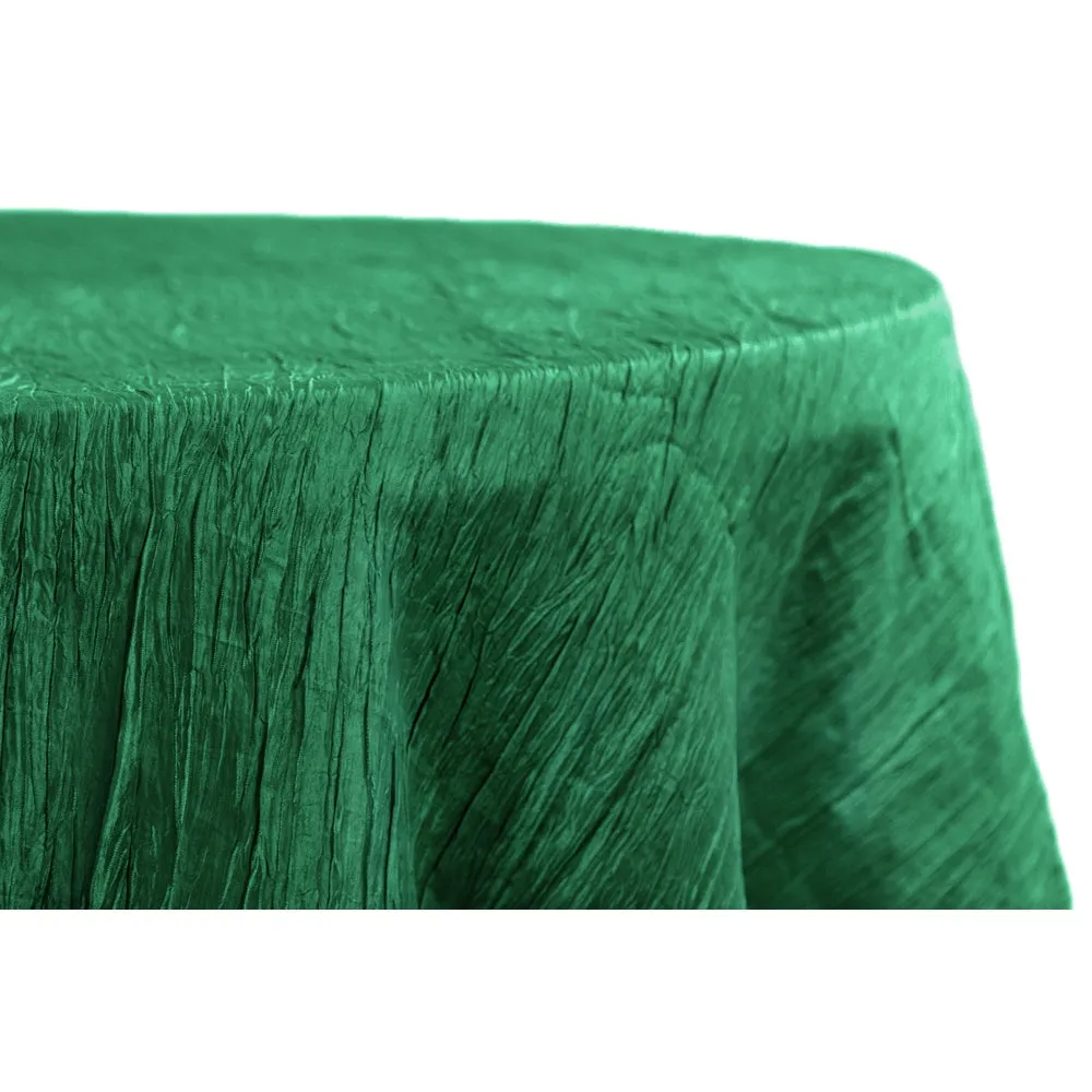 Accordion Crinkle Taffeta 132" Round Tablecloth - Alpha Cotton