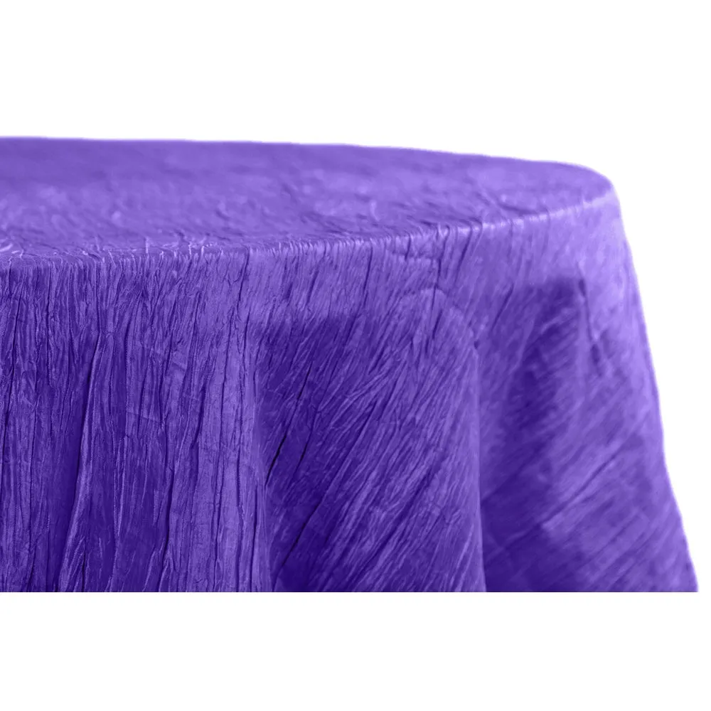 Accordion Crinkle Taffeta 132" Round Tablecloth - Alpha Cotton