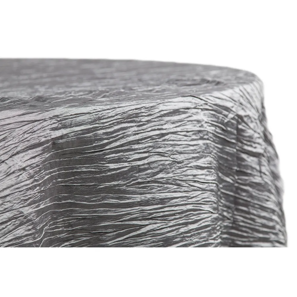 Accordion Crinkle Taffeta 132" Round Tablecloth - Alpha Cotton