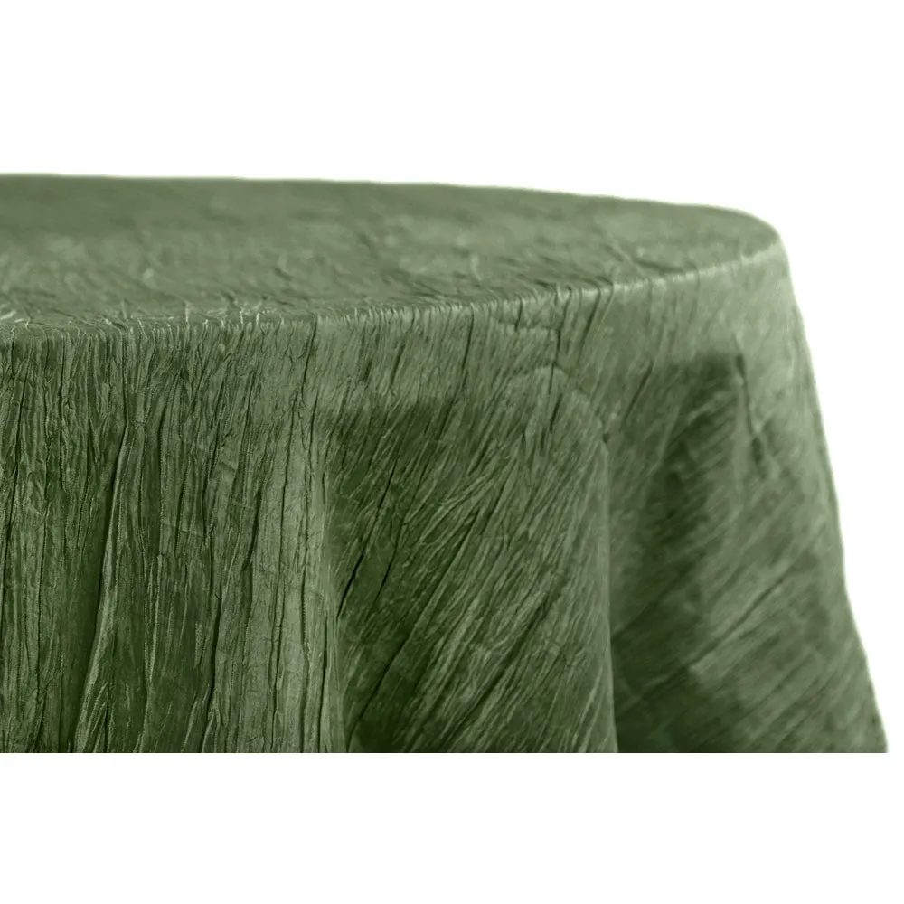 Accordion Crinkle Taffeta 132" Round Tablecloth - Alpha Cotton