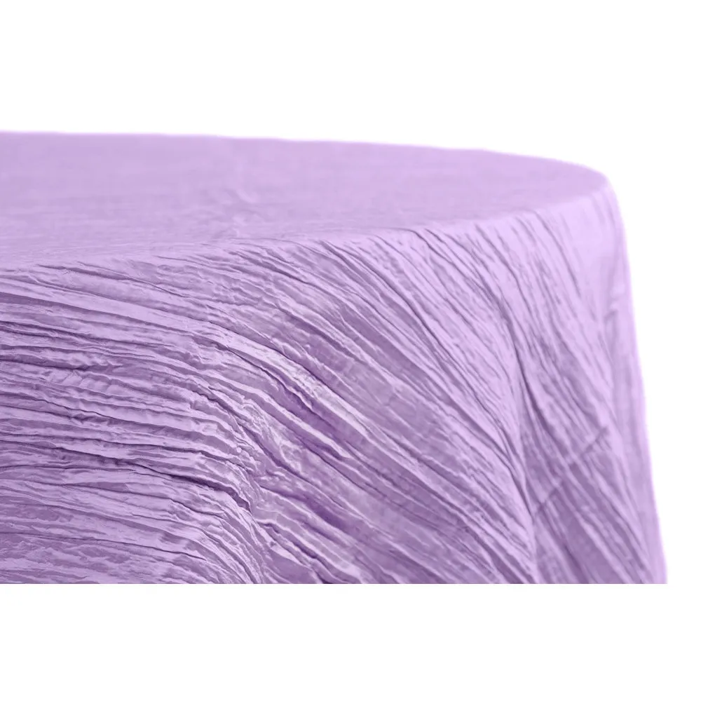 Accordion Crinkle Taffeta 132" Round Tablecloth - Alpha Cotton