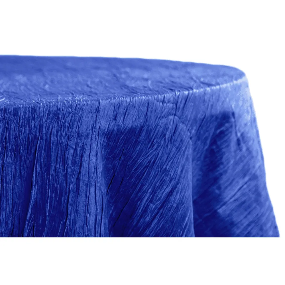 Accordion Crinkle Taffeta 132" Round Tablecloth - Alpha Cotton