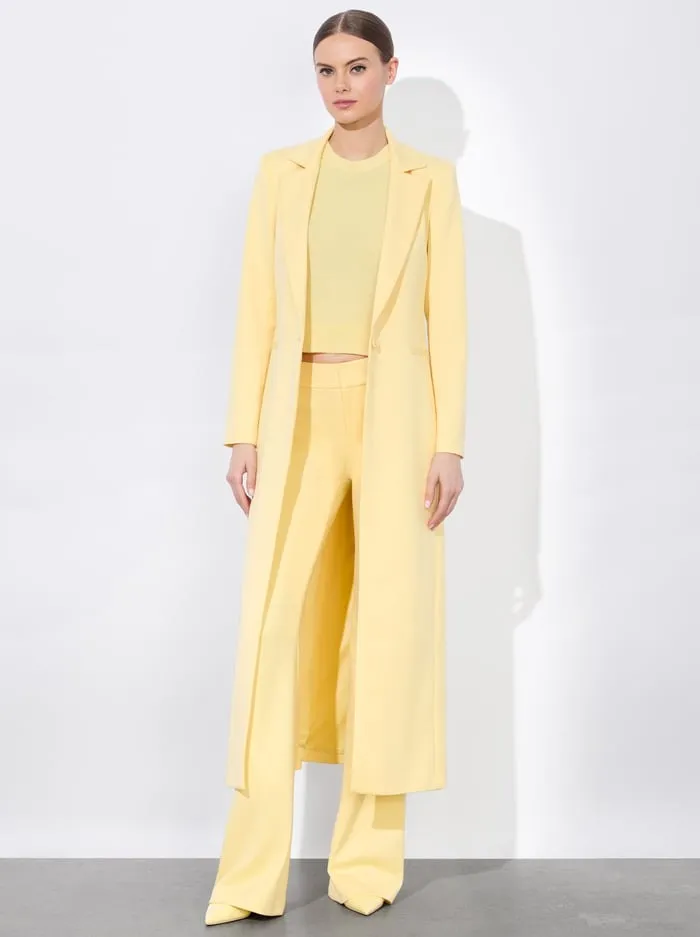 Alice   Olivia Macey Long Blazer in Butter