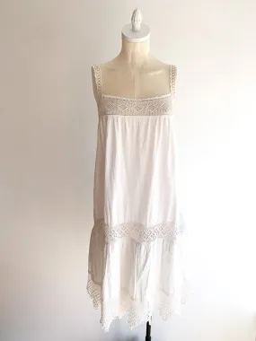 Antique Cotton & Crochet Summer Dress