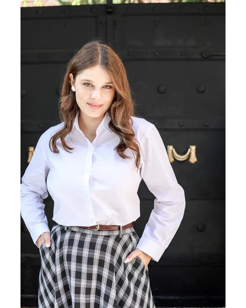 Black Checkered Skirt - Cotton Flannel