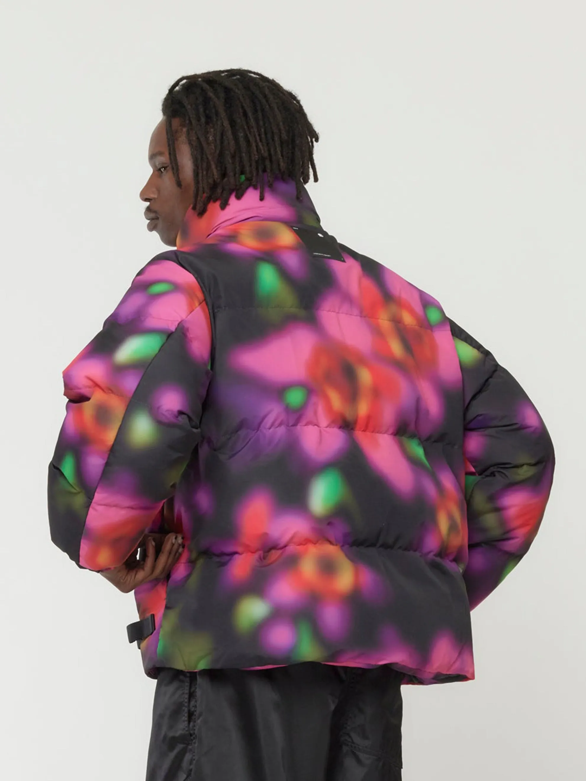BLURRED TRACE JACKET (Berry)