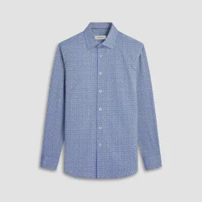 Bugatchi JIMMY Double Sided Geometric/Striped OoohCotton® Shirt
