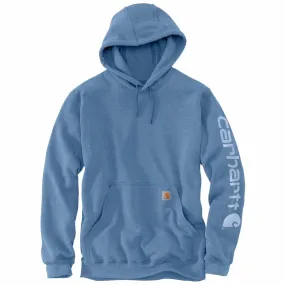 'Carhartt' Men's Midweight Sleeve Logo Hoodie - Coastal Heather