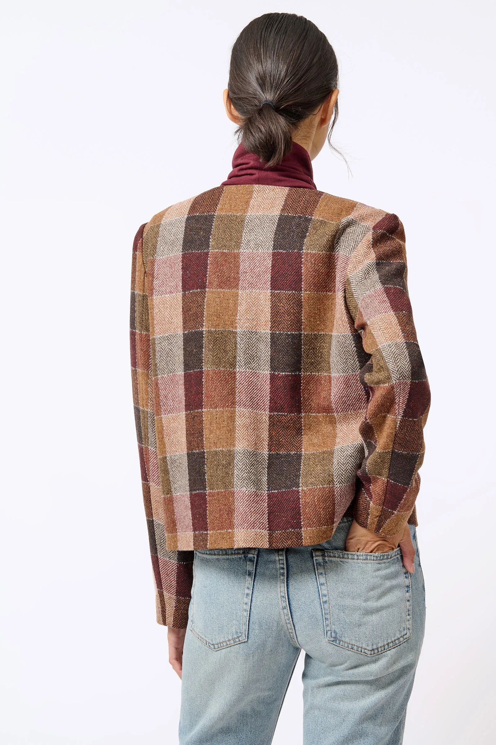 Caroline Patch Pocket Blazer - Patchwork