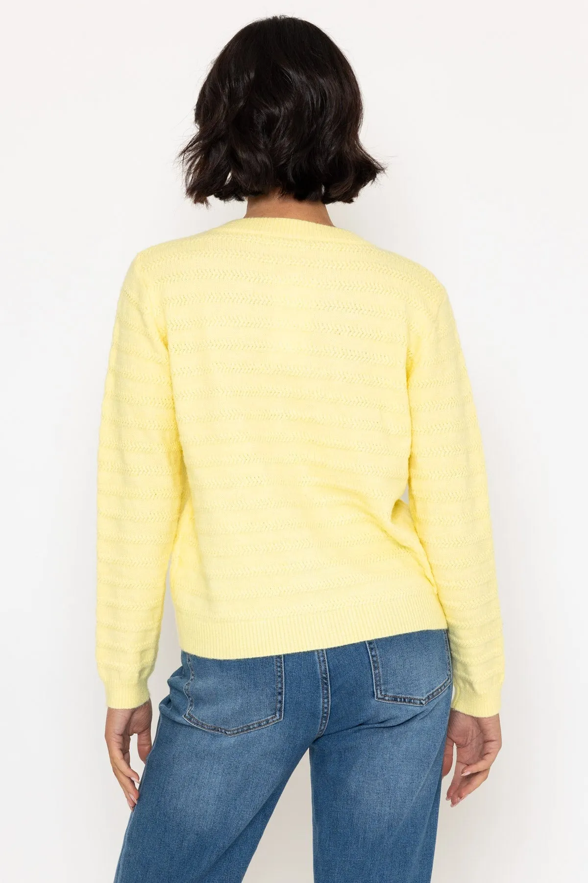 Cashmere Blend Cardigan in Yellow