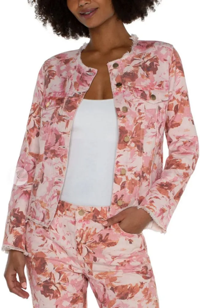 Classic Jean Jacket Fray Hem