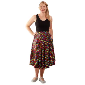 Confetti Swishy Skirt With Pockets