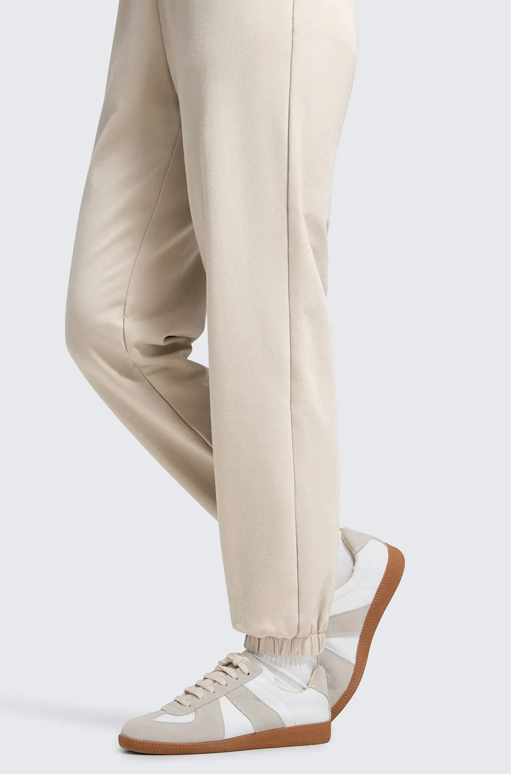 Cotton Fleece Joggers with Pockets 28"