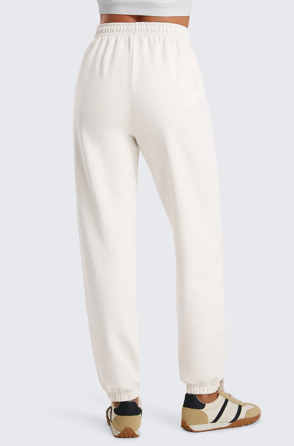 Cotton Fleece Joggers with Pockets 28"