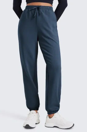 Cotton Fleece Joggers with Pockets 28"