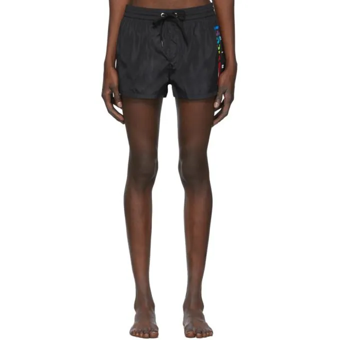 Diesel Black Sandy Rainbow Swim Shorts