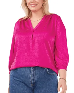 Eliana Jacquard Blouse | WILDPETUNI