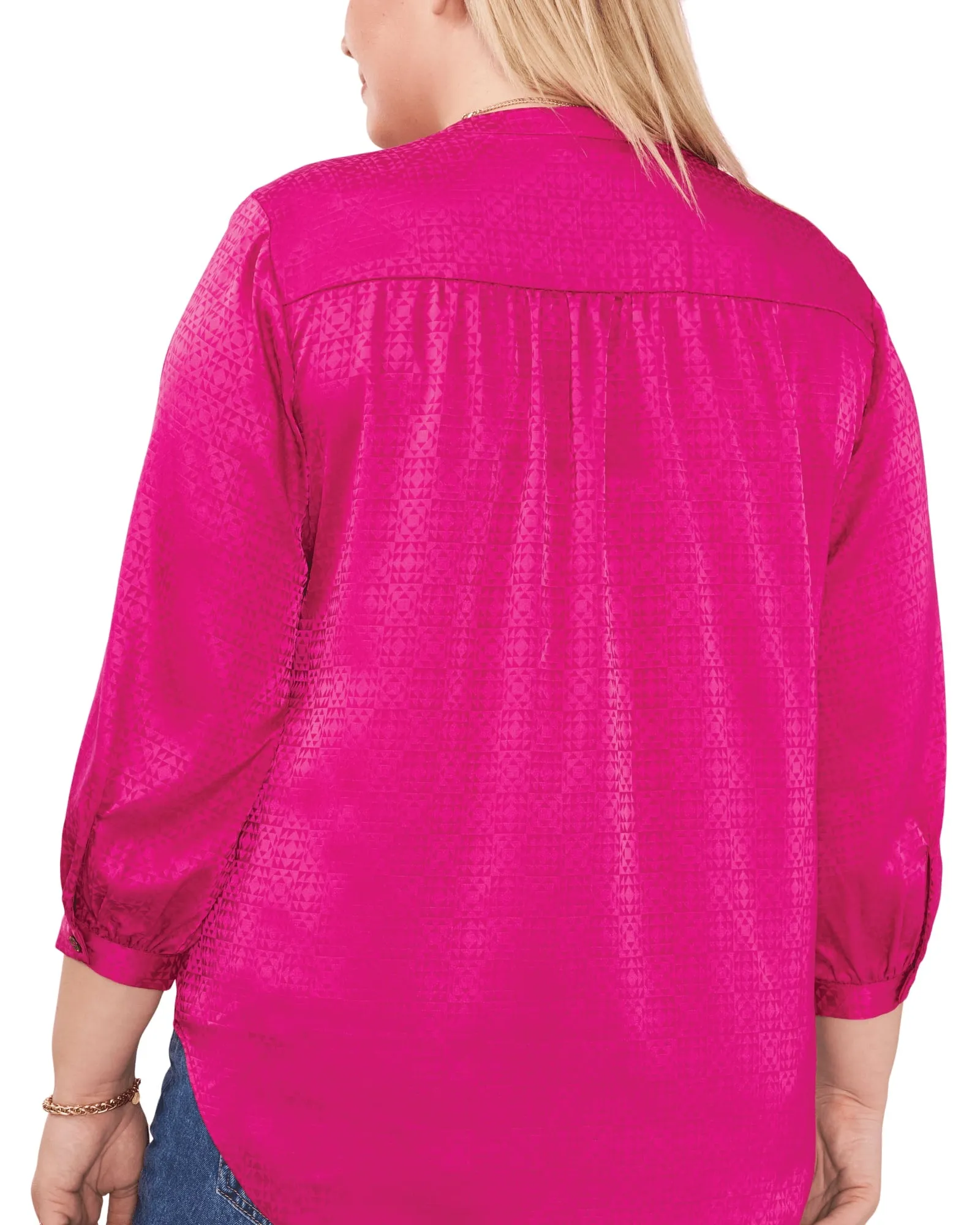 Eliana Jacquard Blouse | WILDPETUNI