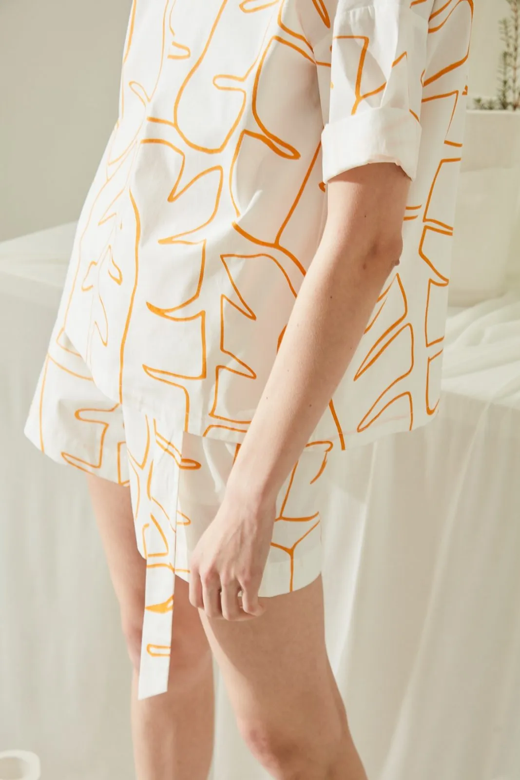 Elsie Hand Drawn Print Shorts