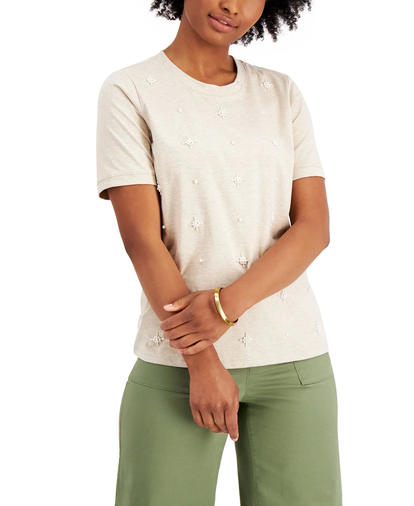 Embellished Crewneck T-Shirt