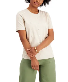 Embellished Crewneck T-Shirt