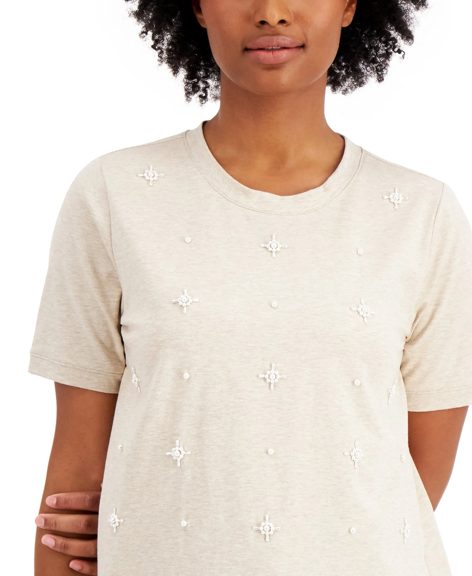 Embellished Crewneck T-Shirt