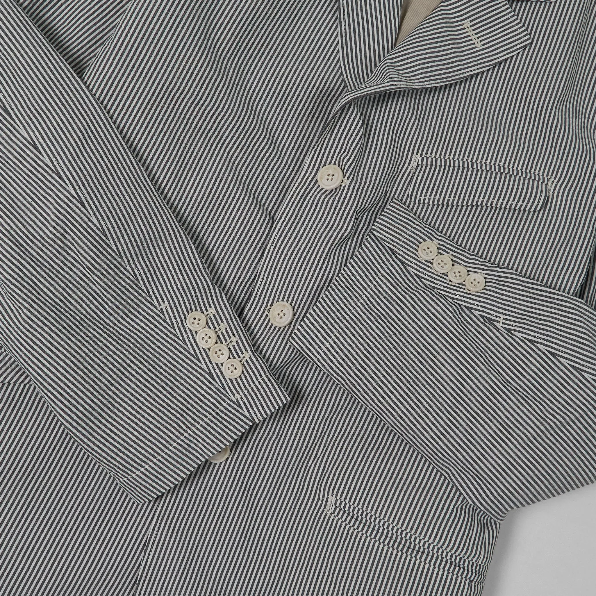 Engineered Garment Andover Seersucker Striped Blazer