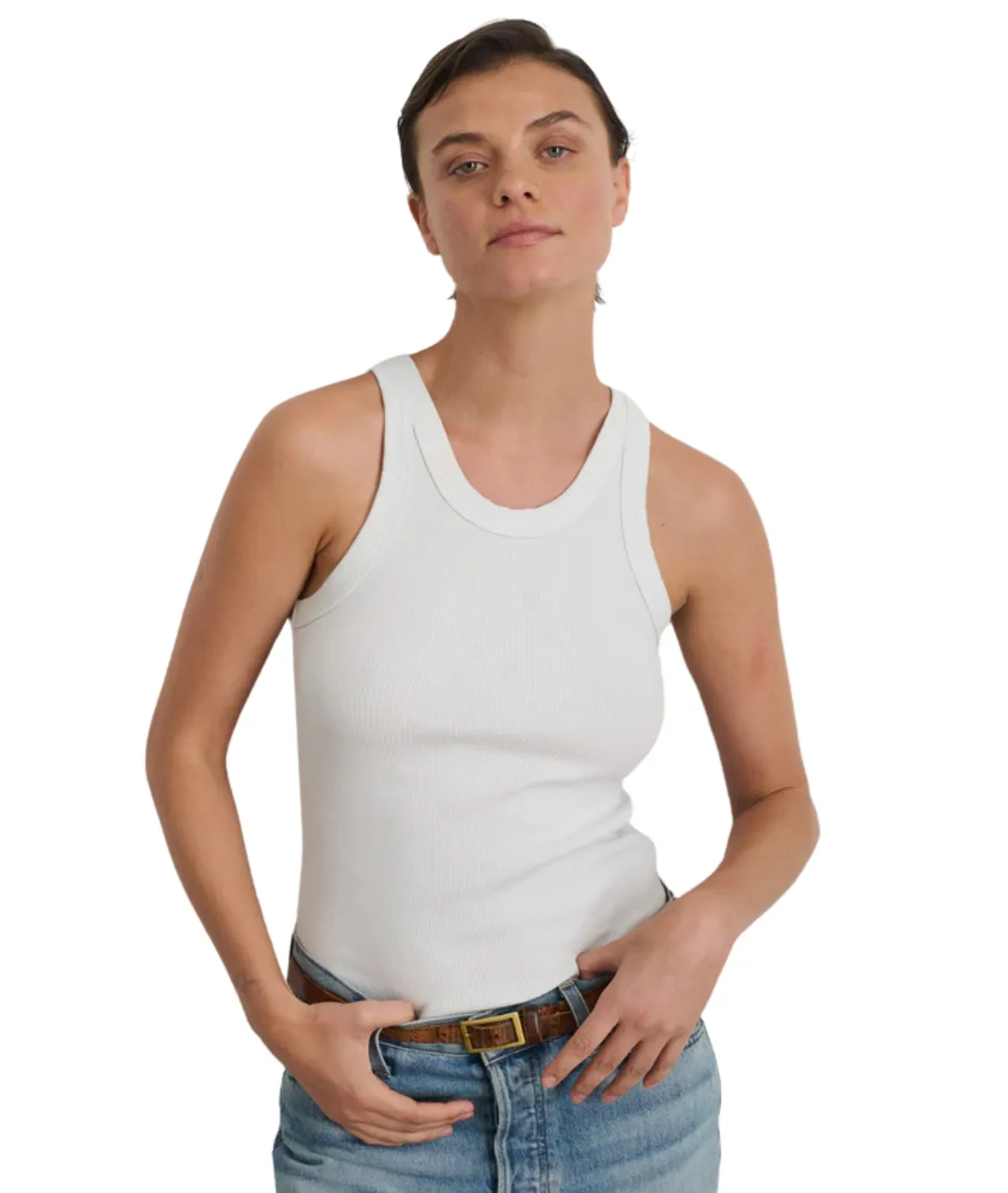 Everyday Rib Tank- Sea Salt