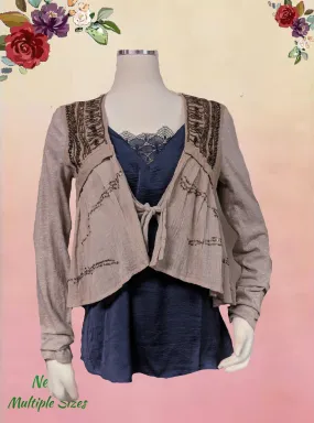 FRF Collection Zara - boho layering piece - size M .