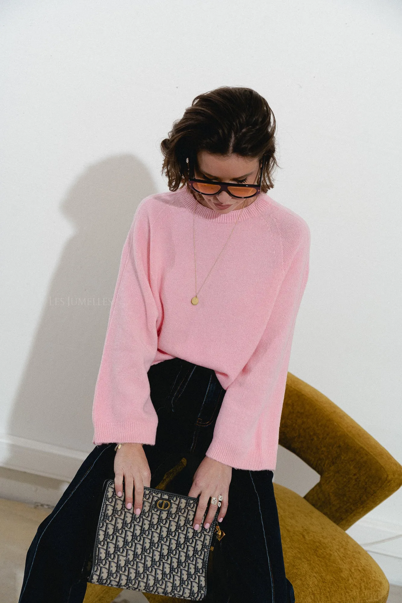 Gabriella jumper baby pink