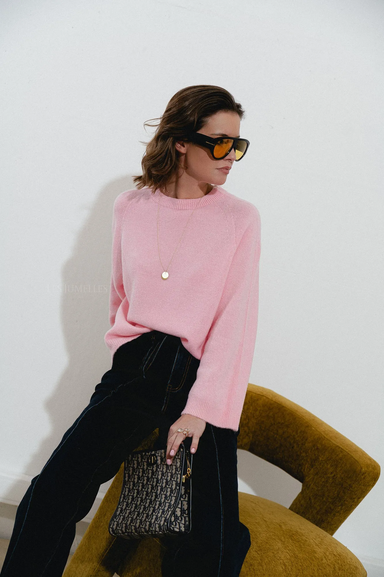 Gabriella jumper baby pink