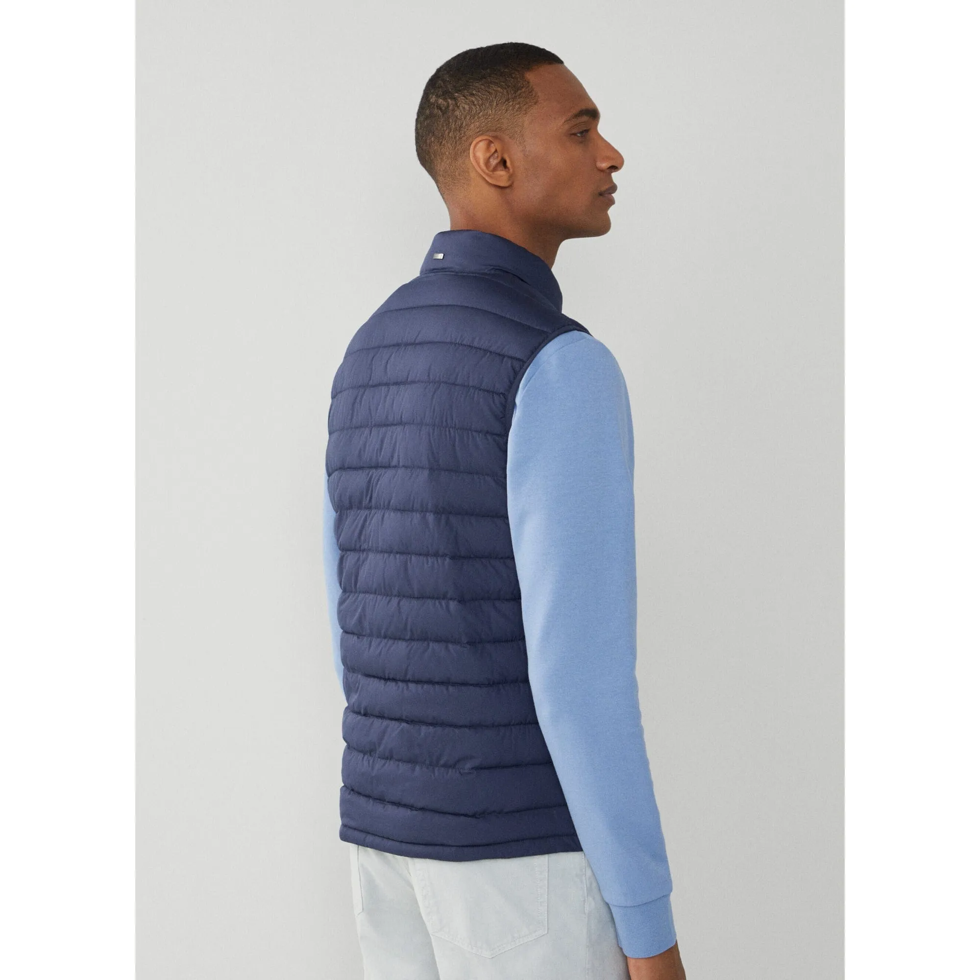 Hackett Ultra Light Weight Gilet in Navy Blazer
