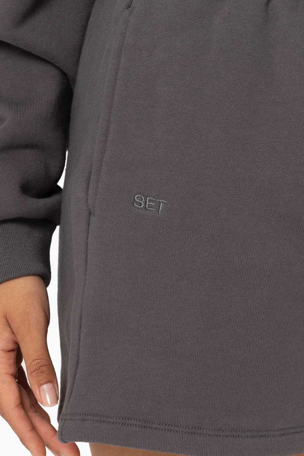 HEAVYWEIGHT SWEATS SWEAT SHORTS - GRAPHITE