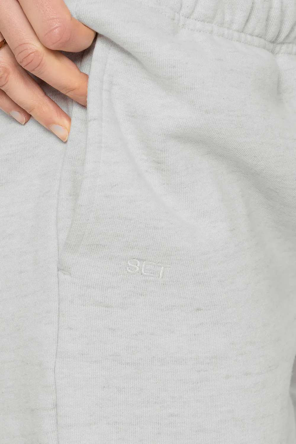 HEAVYWEIGHT SWEATS SWEAT SHORTS - HEATHER GREY