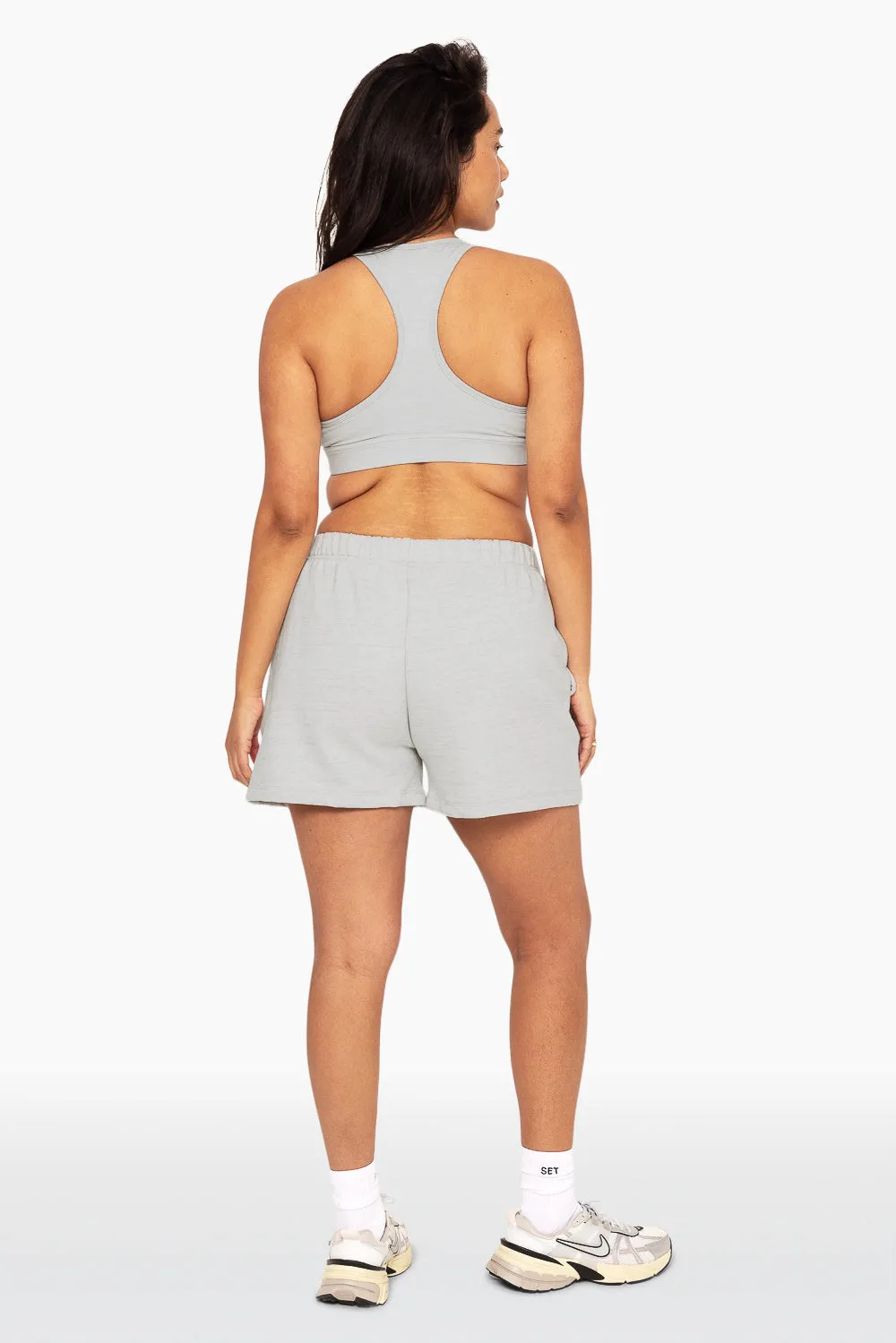 HEAVYWEIGHT SWEATS SWEAT SHORTS - HEATHER GREY