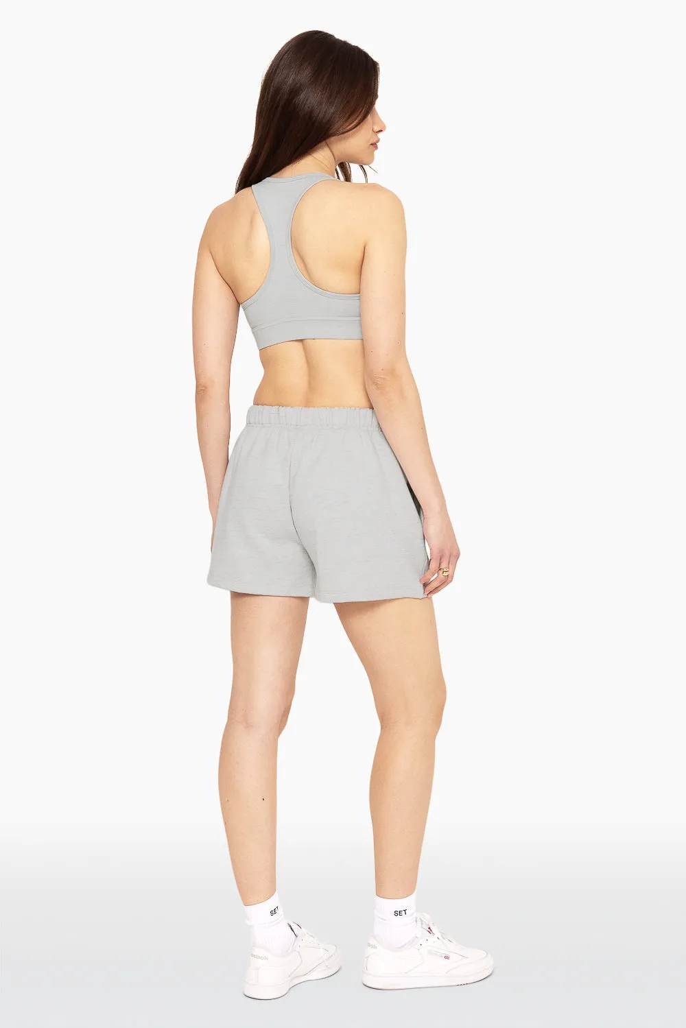HEAVYWEIGHT SWEATS SWEAT SHORTS - HEATHER GREY
