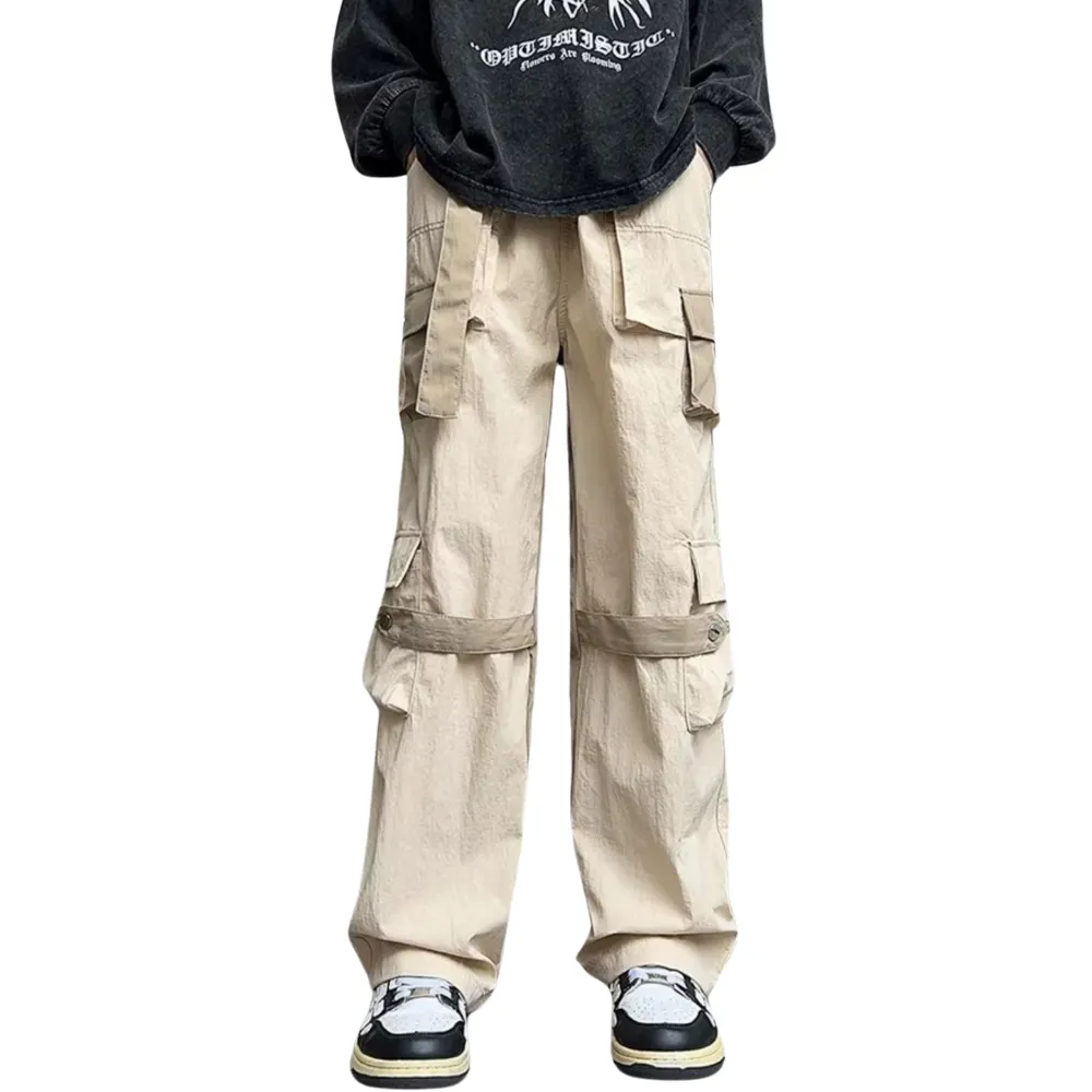 High Street Multi-Pocket Functional Cargo Pants