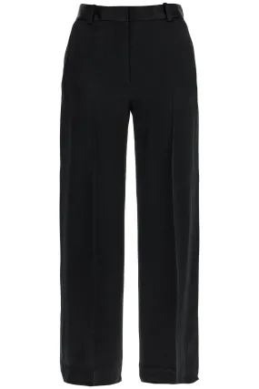 high-waisted loose black pants with side openings 251 WRB4483 FB0344 BLACK