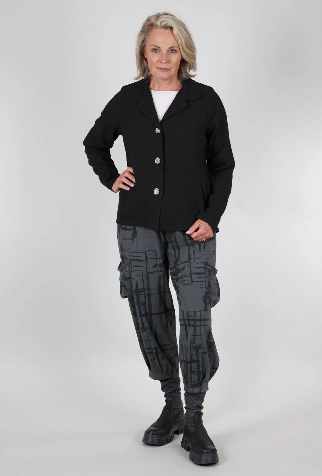 Honeycomb Blazer, Black