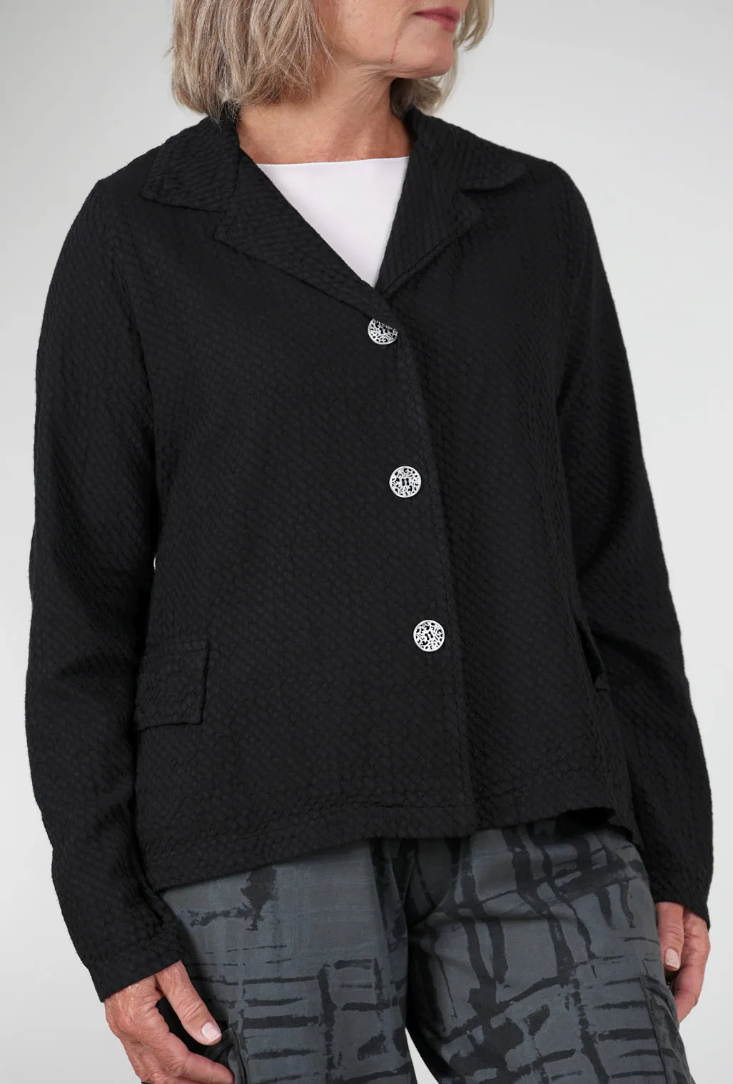 Honeycomb Blazer, Black