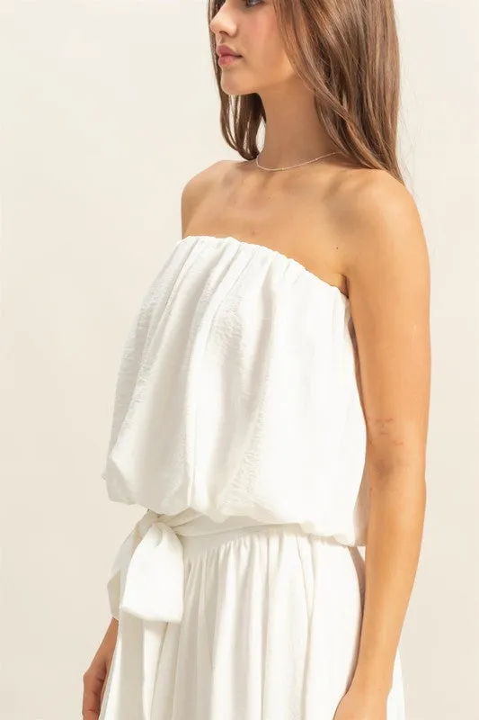 HYFVE Bubble Hem Tube Top
