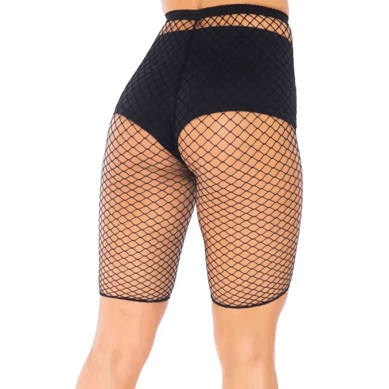 Industrial Fishnet Shorts Black - Leg Avenue