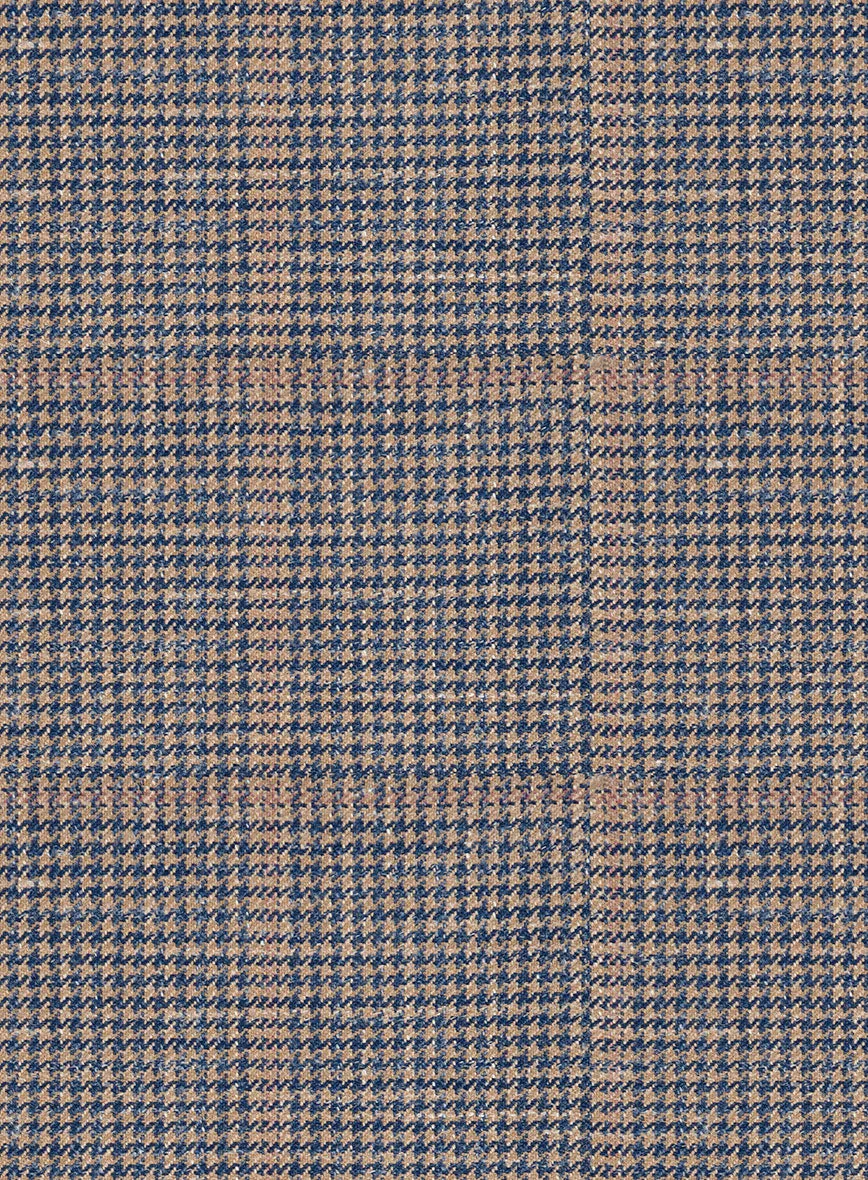 Italian Murano Satie Houndstooth Wool Linen Silk Pants